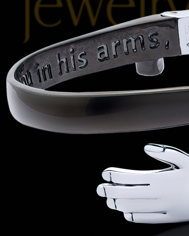 Stainless Steel In God's Arm's Bracelet Keepsake Jewelry