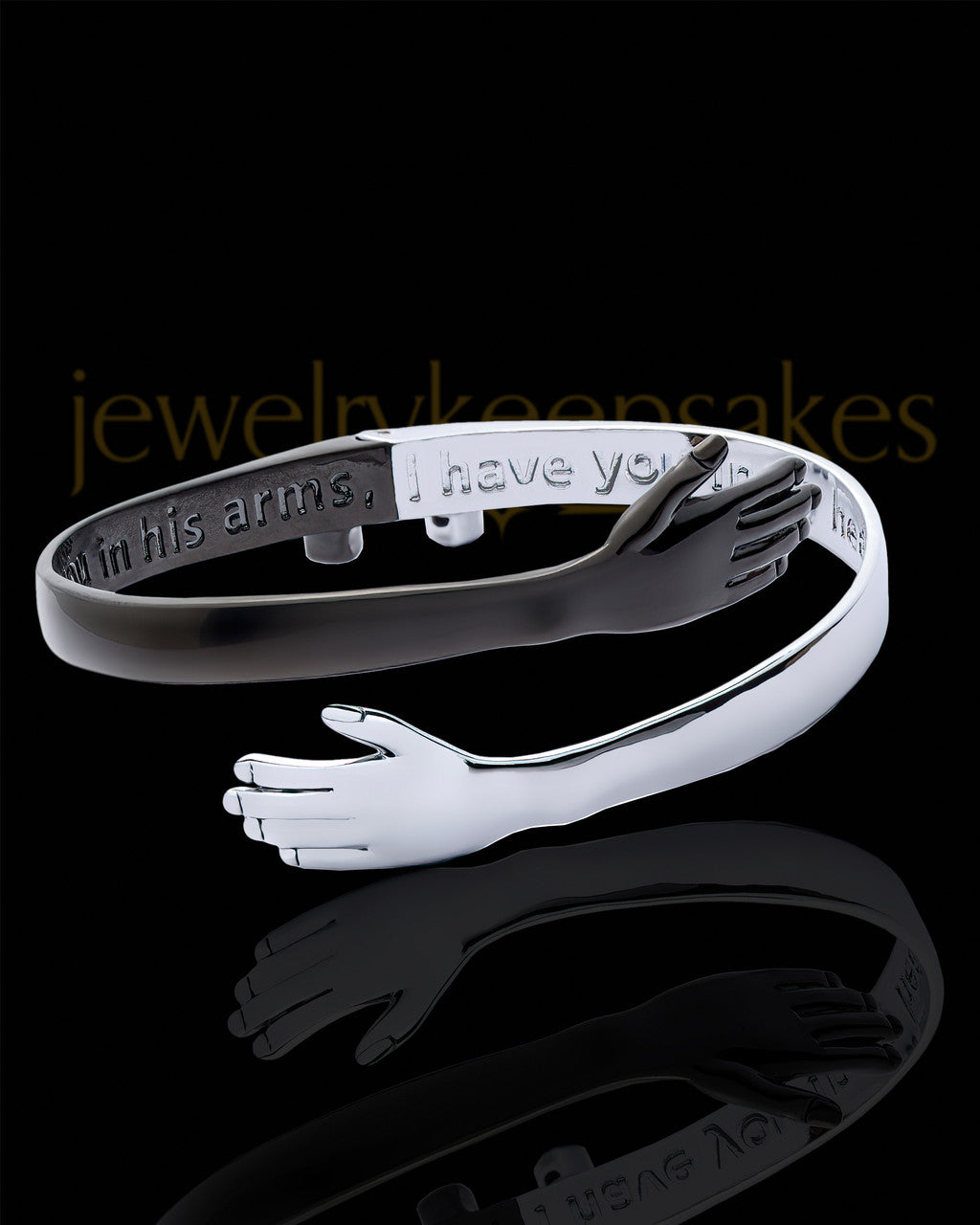 Stainless Steel In God's Arm's Bracelet Keepsake Jewelry