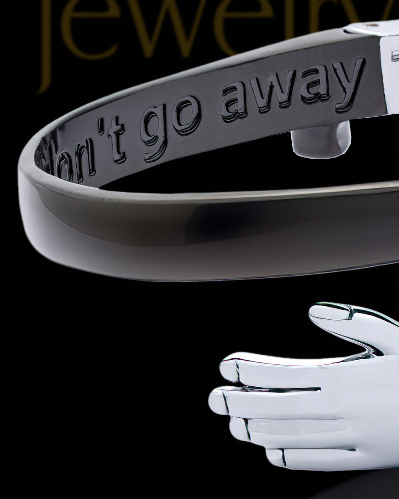 Stainless Steel Walk Beside Us Bracelet Keepsake Jewelry