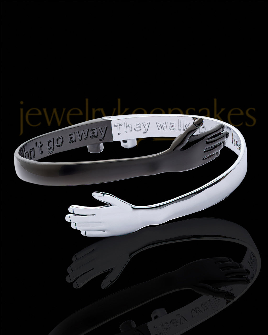 Stainless Steel Walk Beside Us Bracelet Keepsake Jewelry
