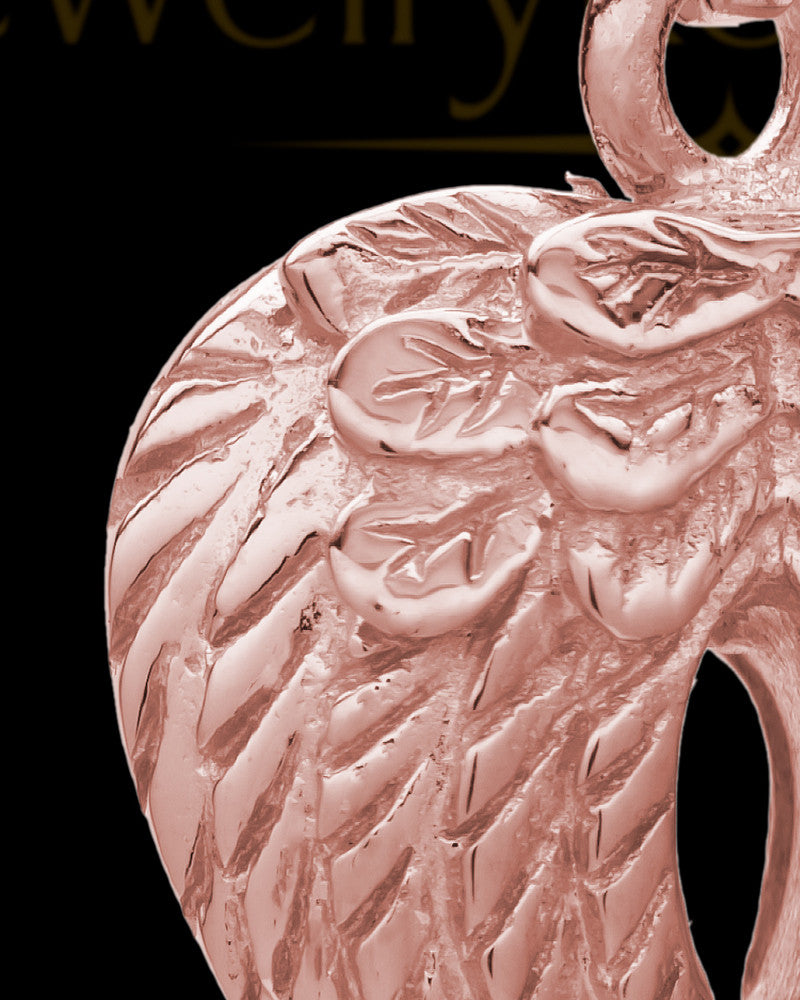 14K Rose Gold Angel Wings Keepsake