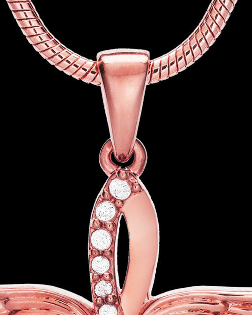 14K Rose Gold Glorified Cremation Jewelry