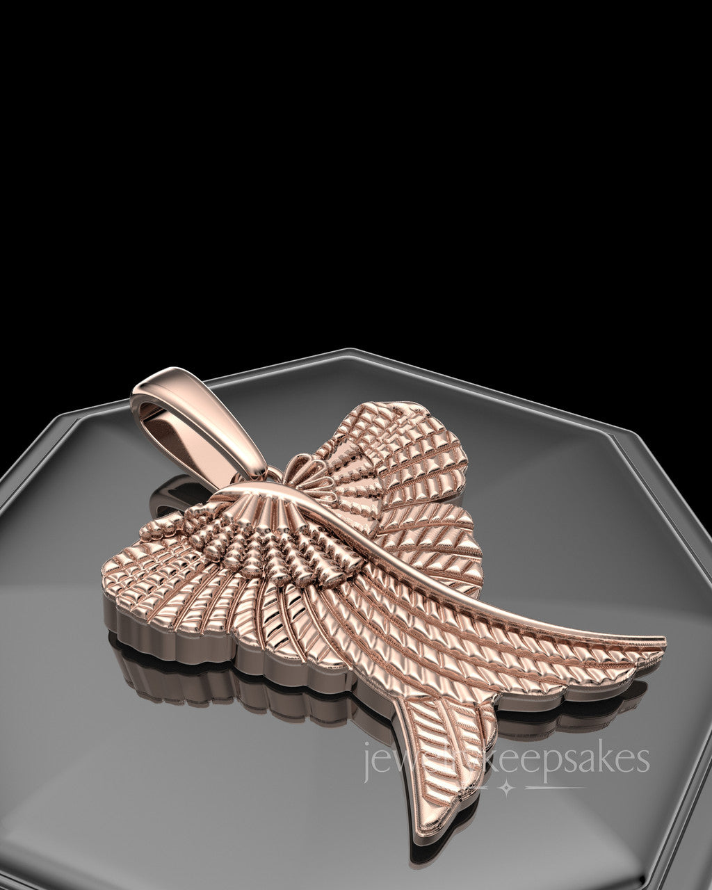 Rose Gold Plated Sterling Virtuous Permanently Sealed Waterproof Jewelry Urn