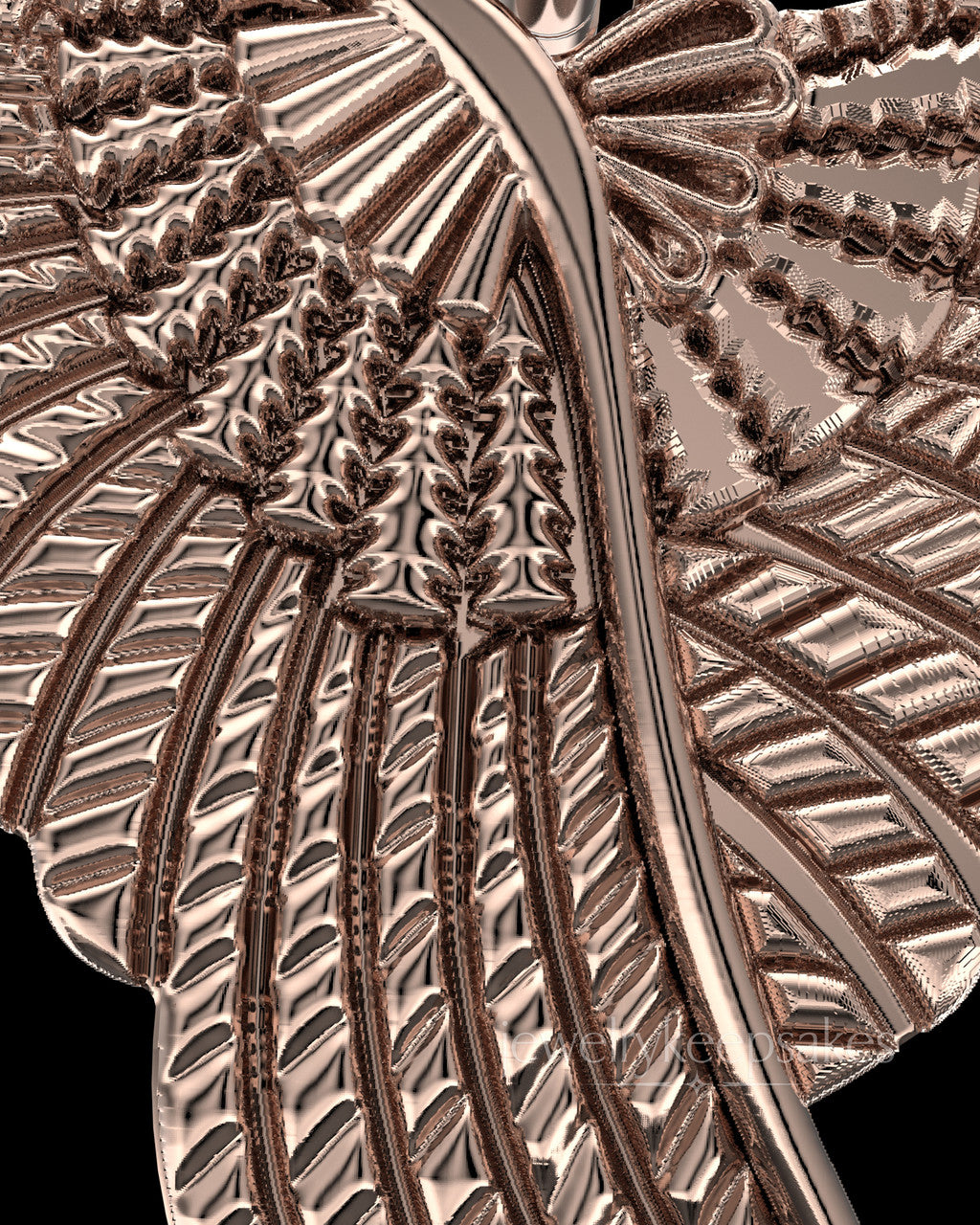 Rose Gold Plated Sterling Virtuous Permanently Sealed Waterproof Jewelry Urn