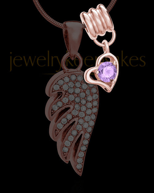 Add a Rose Gold June Birthstone Heart