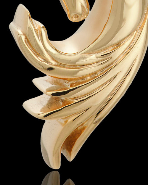 Wild Horse 14K Yellow Gold Cremation Pendant