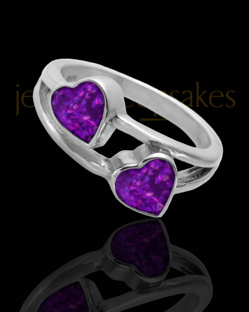 Ladies Finchley Orchid Pearl Opal Silver Ash Ring