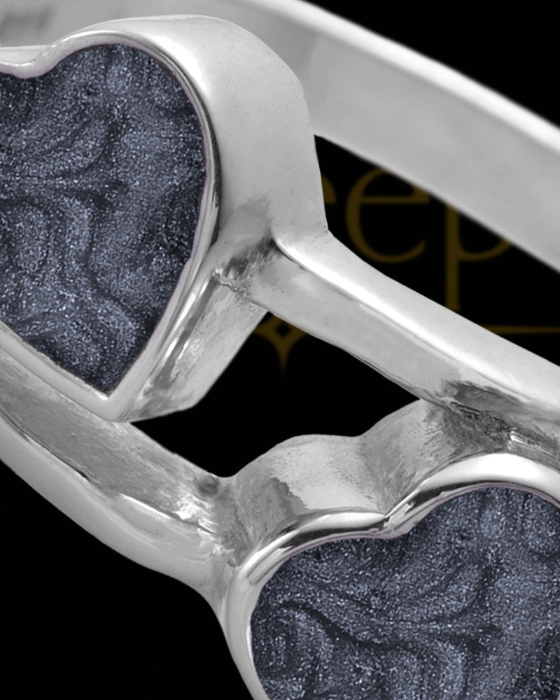 Ladies Finchley with Graphite Silver Ash Ring