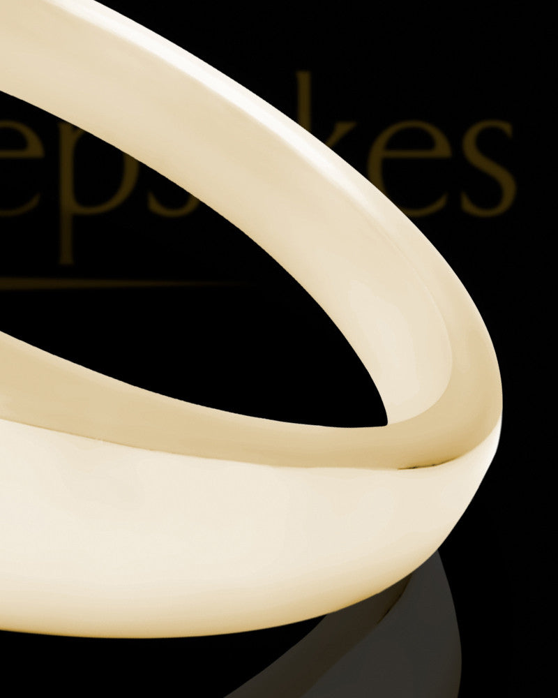 Solid 14K Gold Men's Tacoma Orchid Pearl Opal Ash Ring