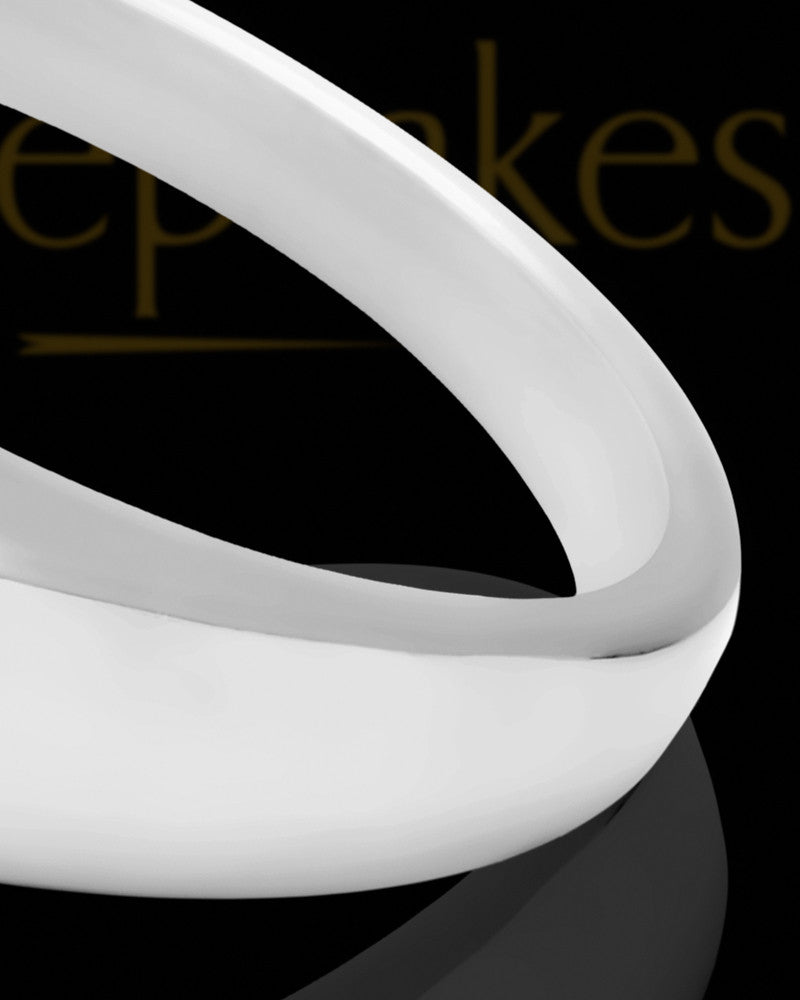 Men's Tacoma Ocean Tide Opal Silver Ash Ring