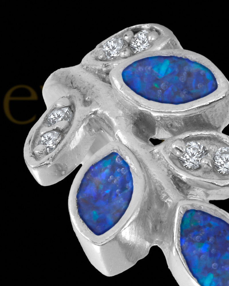 Ladies Felicity Ocean Tide Opal Silver Ash Ring