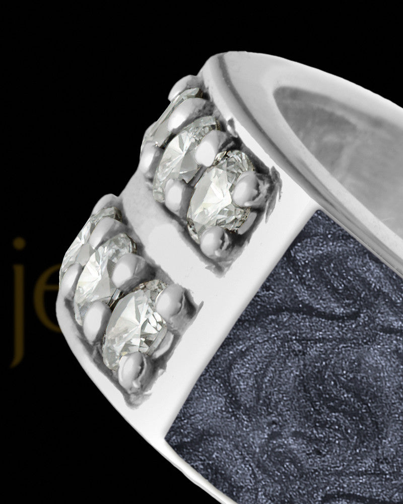 Men's Lennox with Graphite Silver Ash Ring
