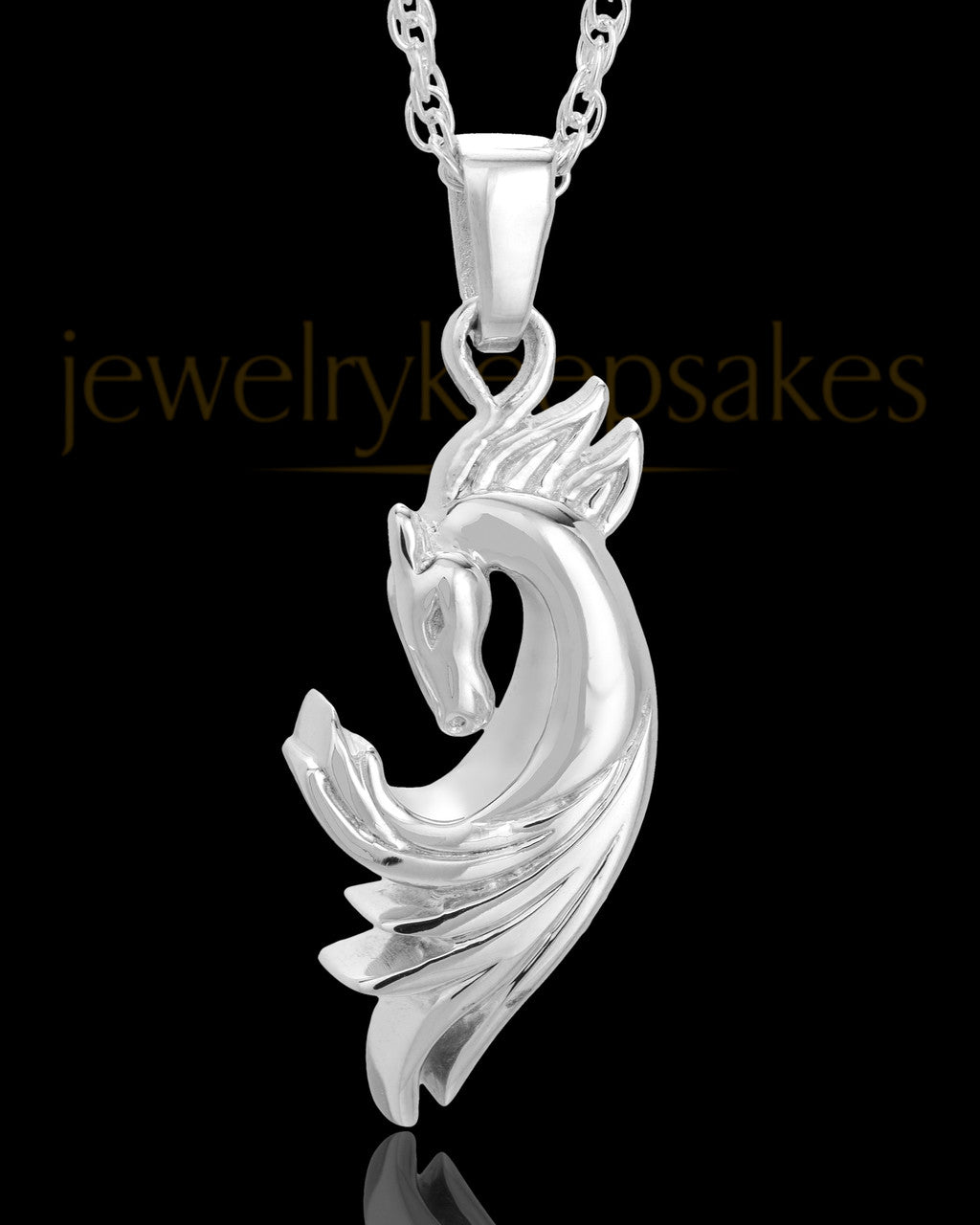 Necklace Urn Sterling Silver Wild Horse Keepsake