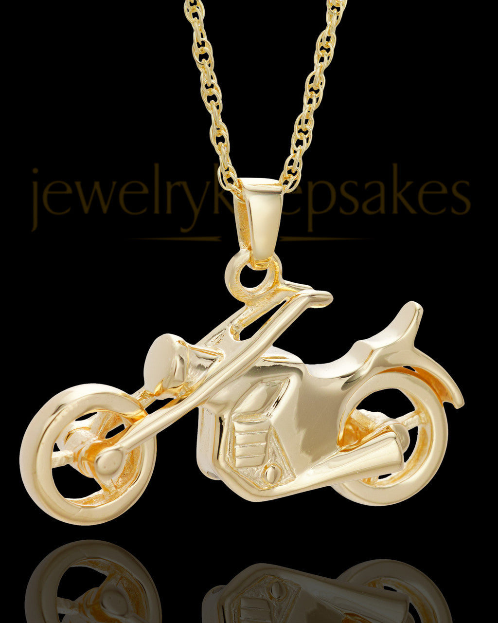Cruisin 14 Karat Yellow Gold Memorial Pendant