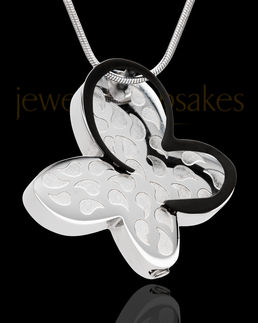 Jazzy Stainless Steel Butterfly Cremation Keepsake