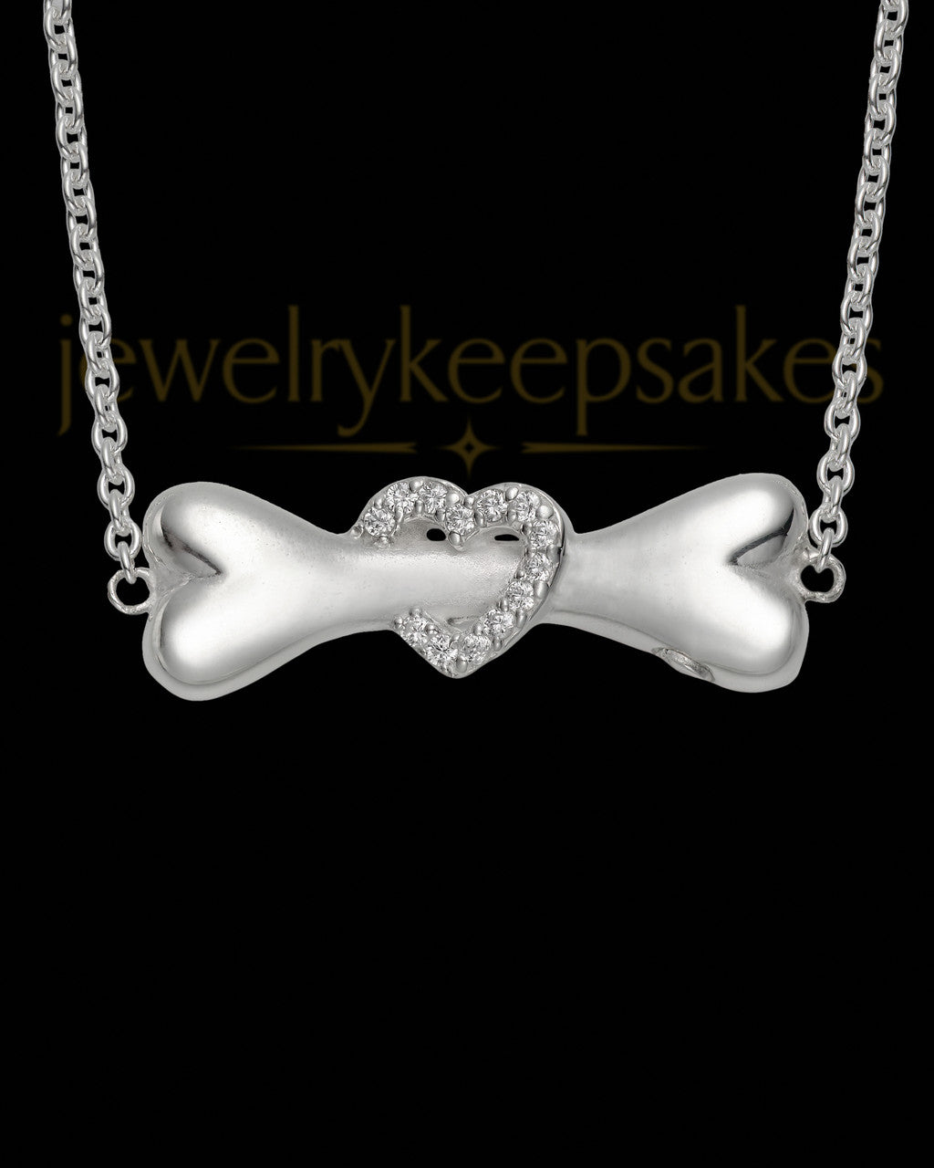 Sterling Silver Faithful Friend Bone Charm For Ashes