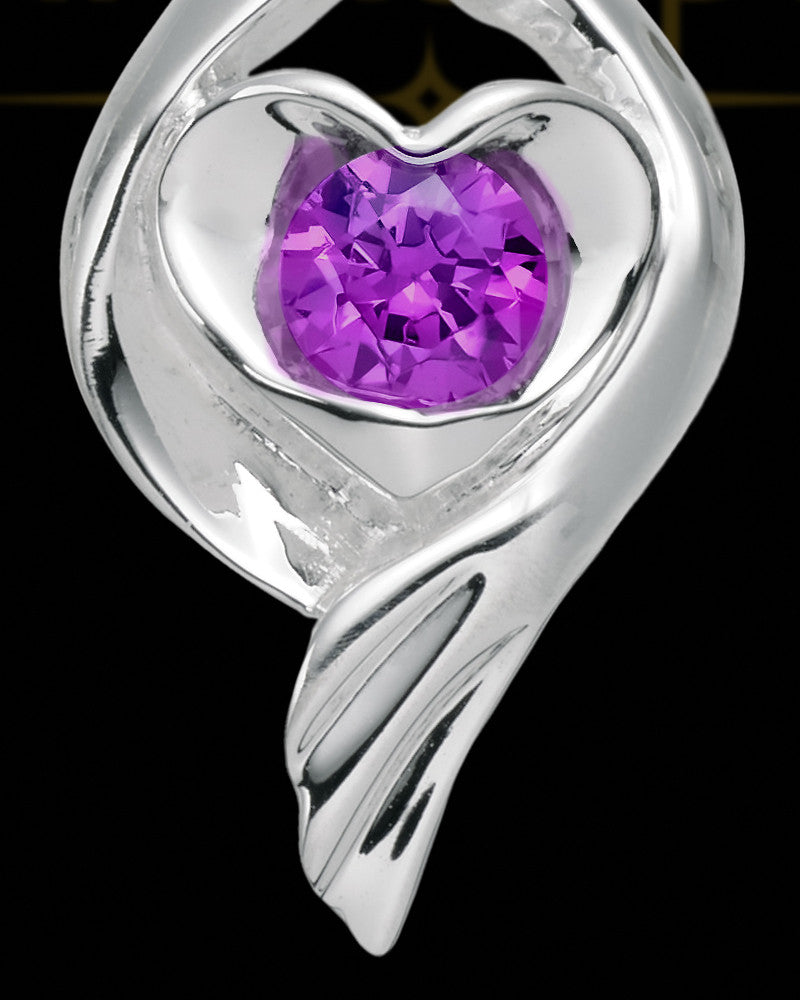 Avery Sterling Silver Heart Charm For Ashes