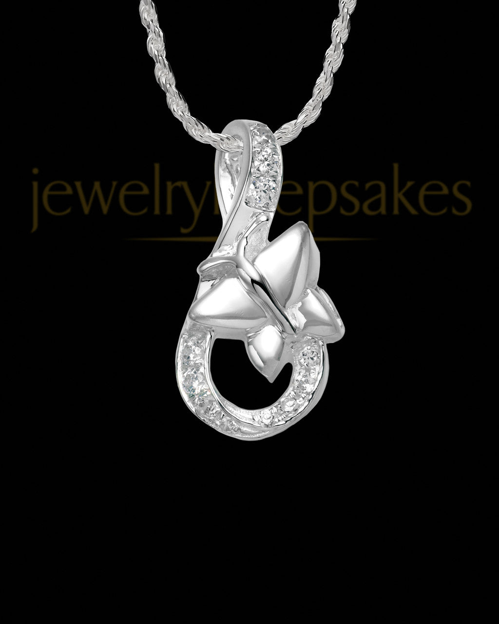 Sterling Silver Endless Butterfly Charm For Ashes