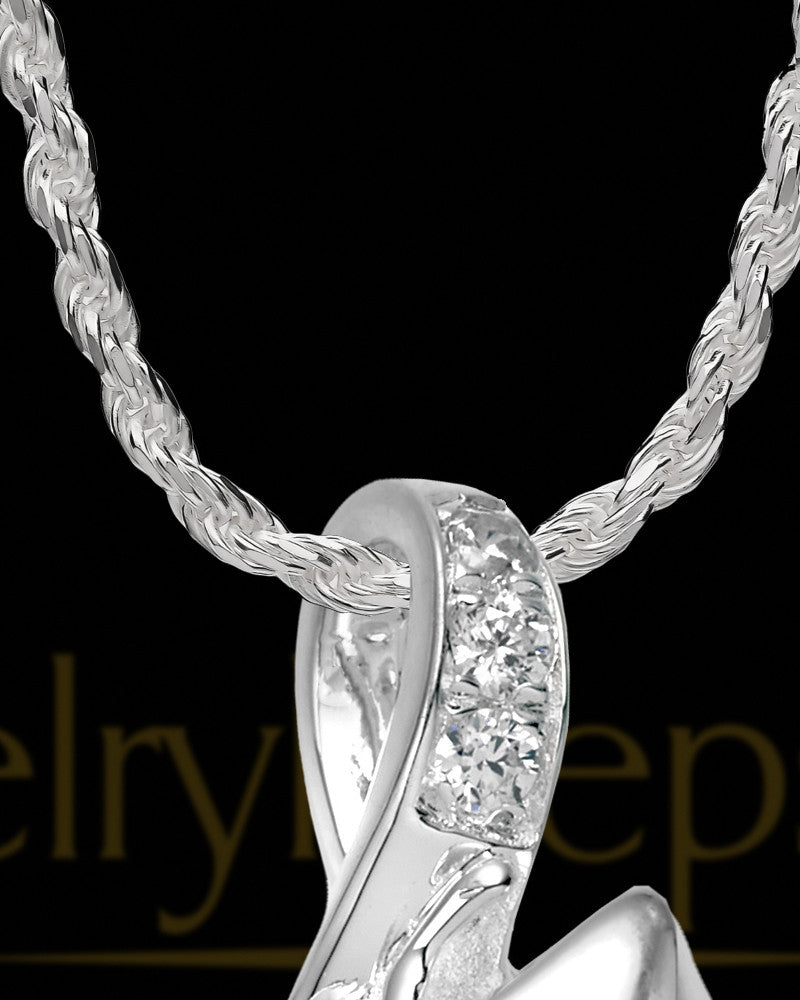 Sterling Silver Endless Butterfly Charm For Ashes