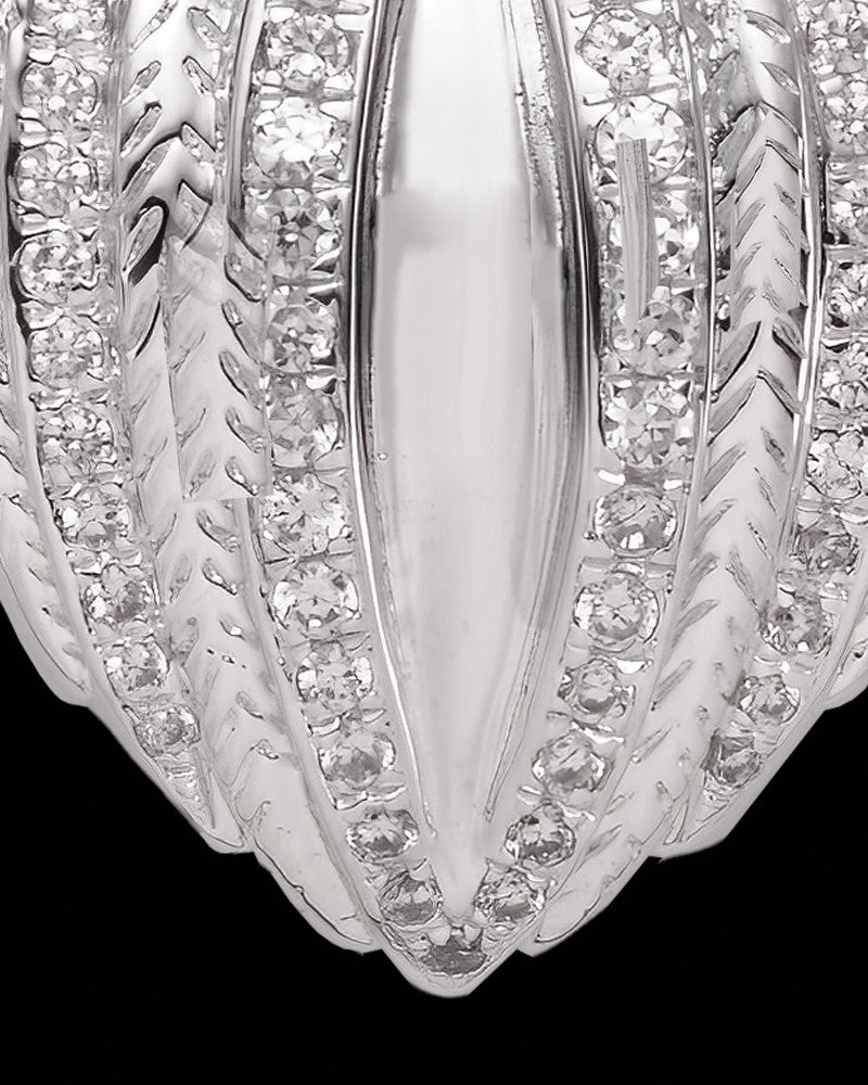 Sterling Silver Veiled Heart Cremation Necklace