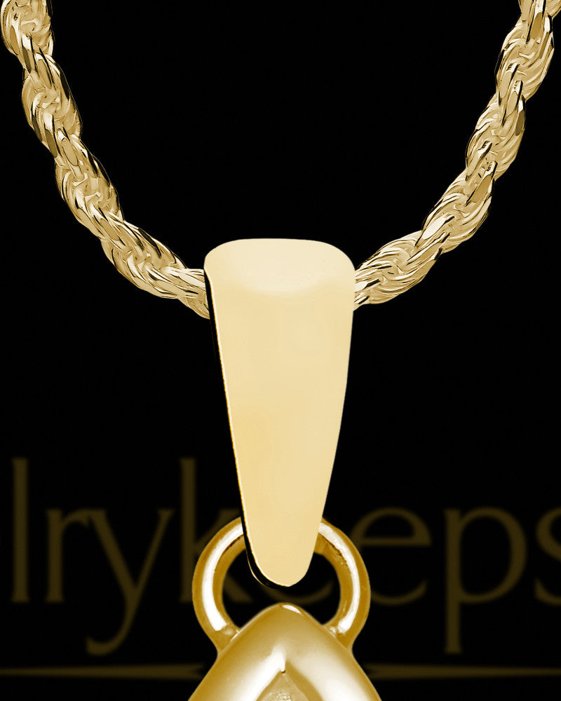 Gold Plated Beholden Cremation Necklace