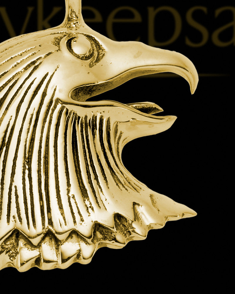 Gold Plated Noble Eagle Cremation Necklace