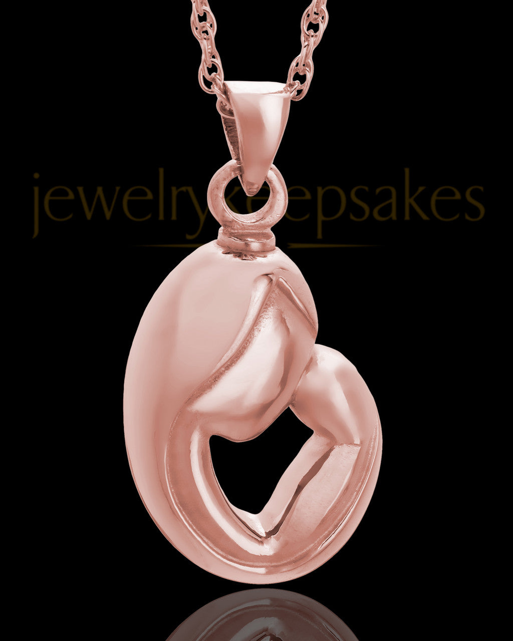 Urn Pendant 14K Rose Gold Caress Keepsake