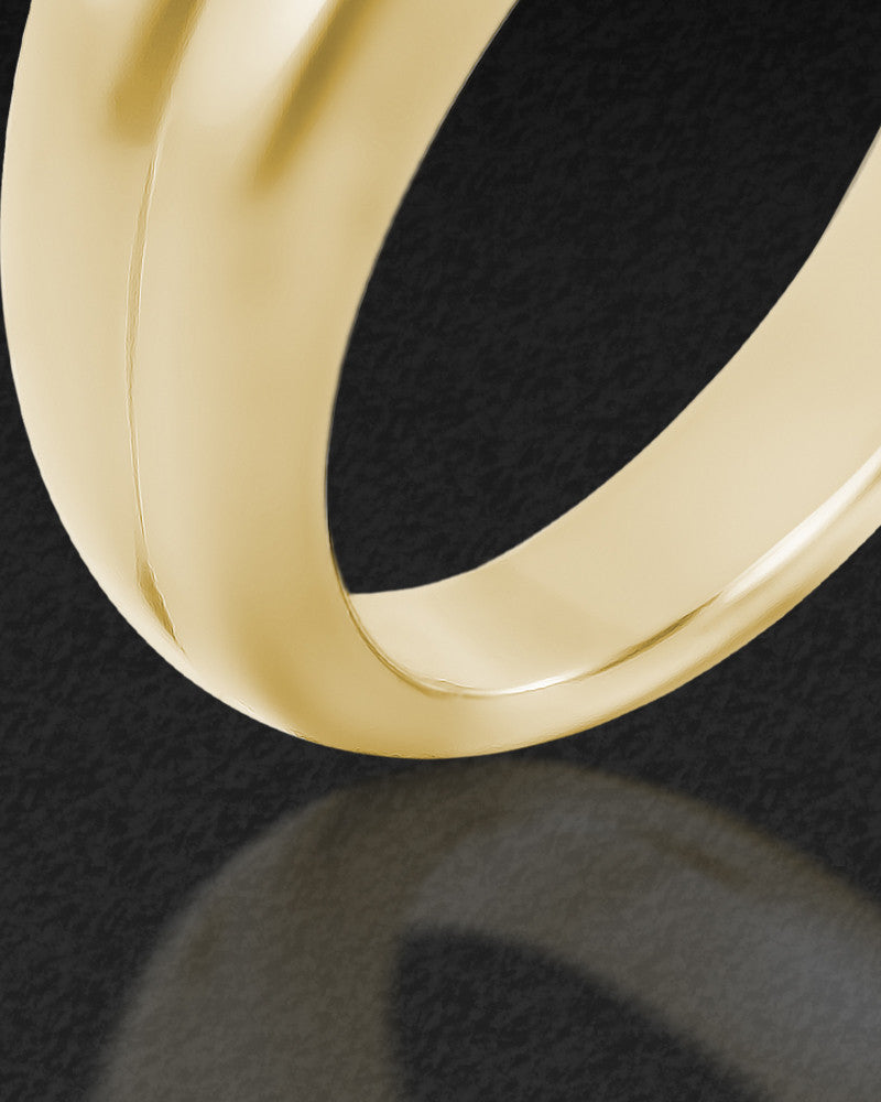 Ladies 14K Gold Princess Ash Ring