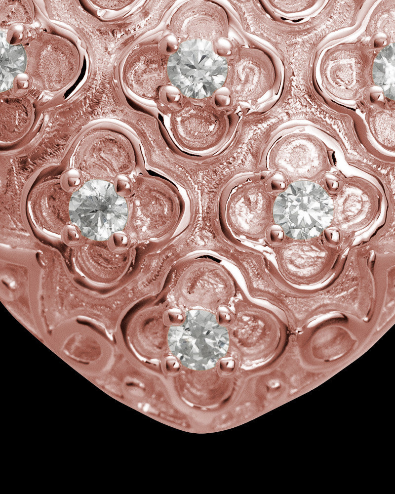 Necklace Urn 14K Rose Gold Twinkle Heart