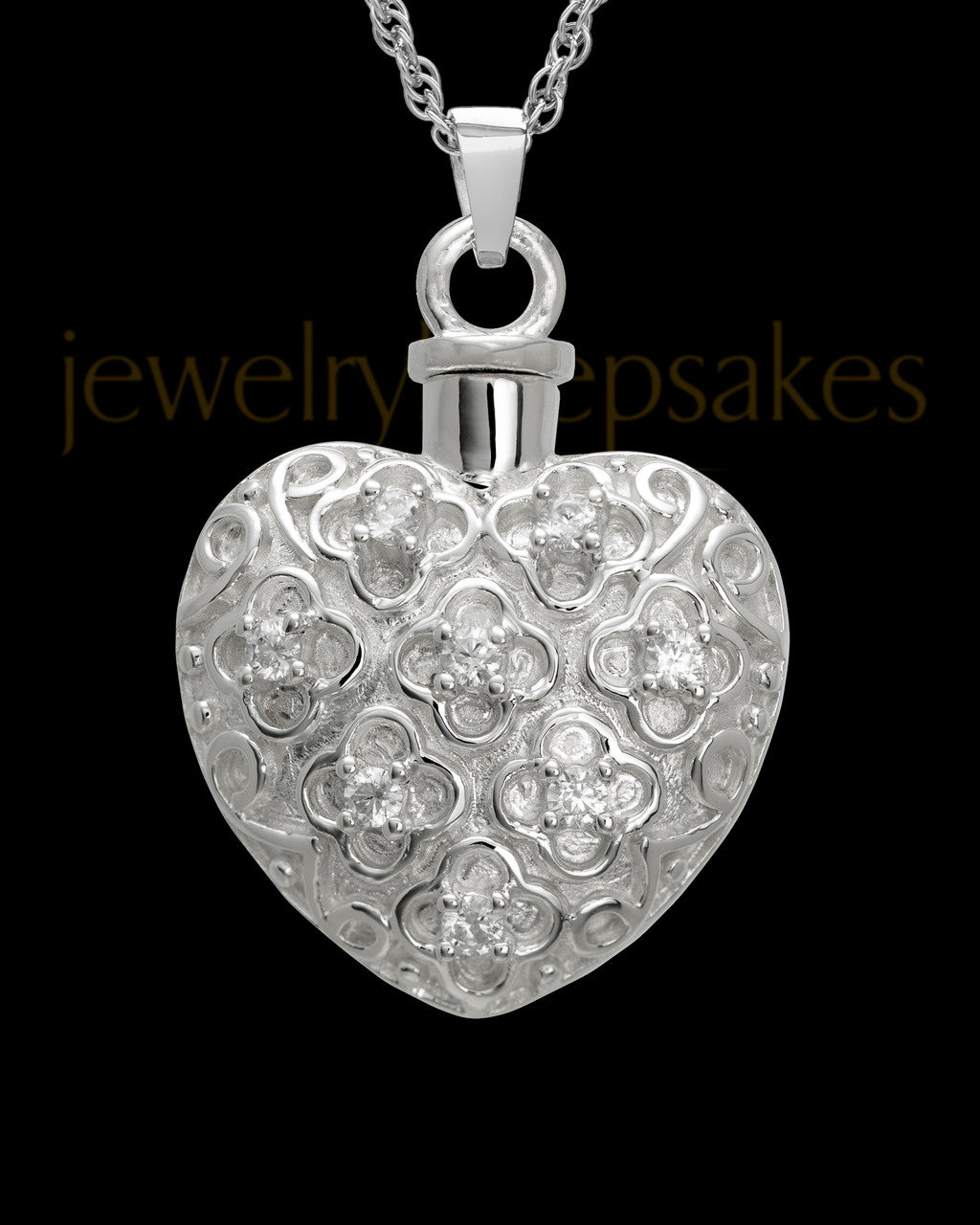 Necklace Urn Sterling Silver Twinkle Heart