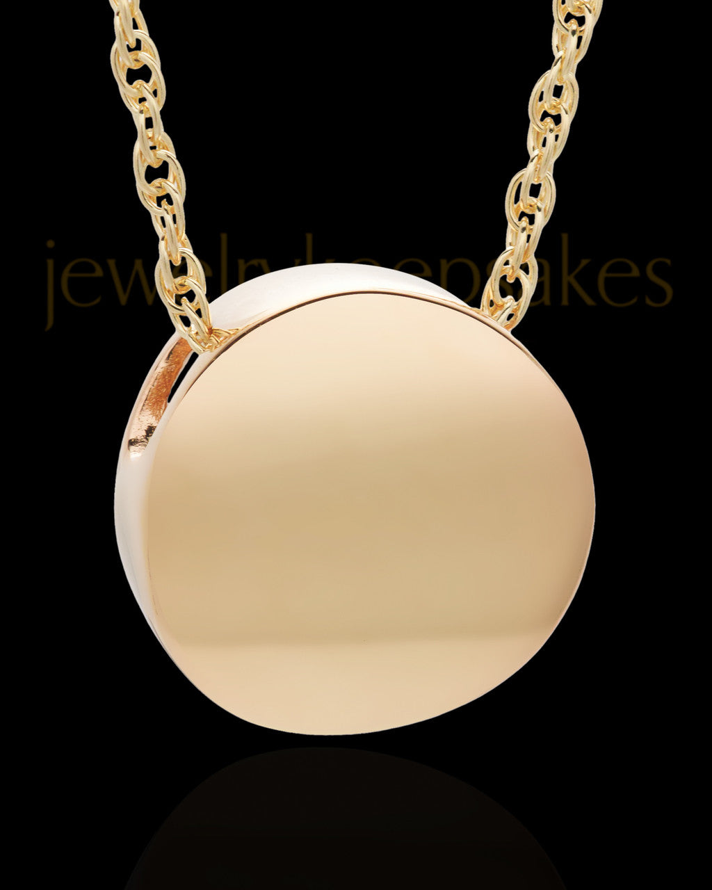 Spherical 14 Karat Gold Cremation Jewelry