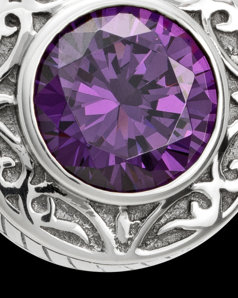 Keepsake Cremation Jewelry Sterling Silver Plum