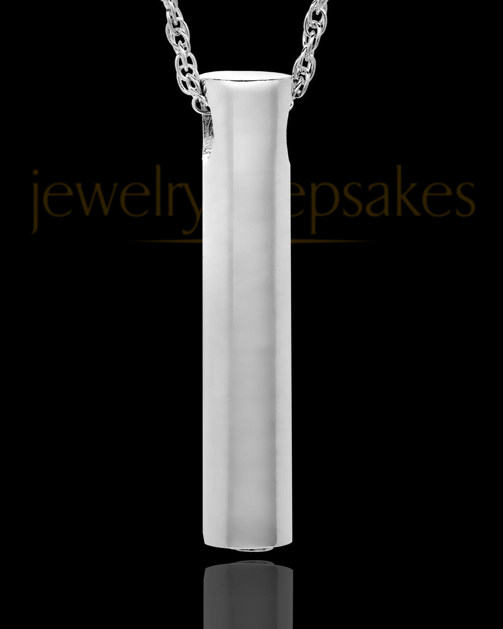 Memorial Necklace Sterling Silver Channel Keepsake