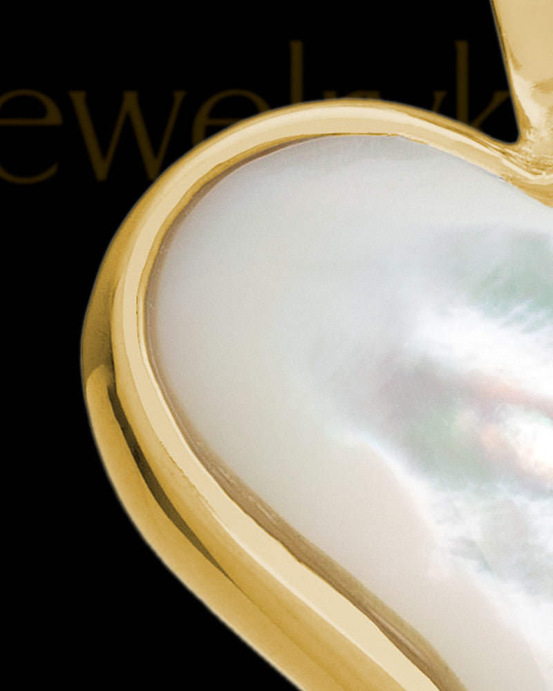 Cremated Remains Jewelry Gold Vermeil Dewy Heart