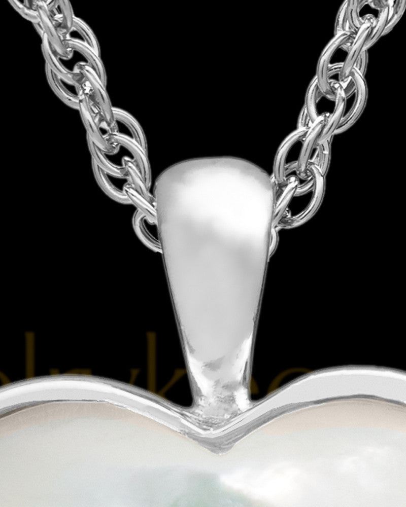 Cremated Remains Jewelry Sterling Silver Dewy Heart Keepsake