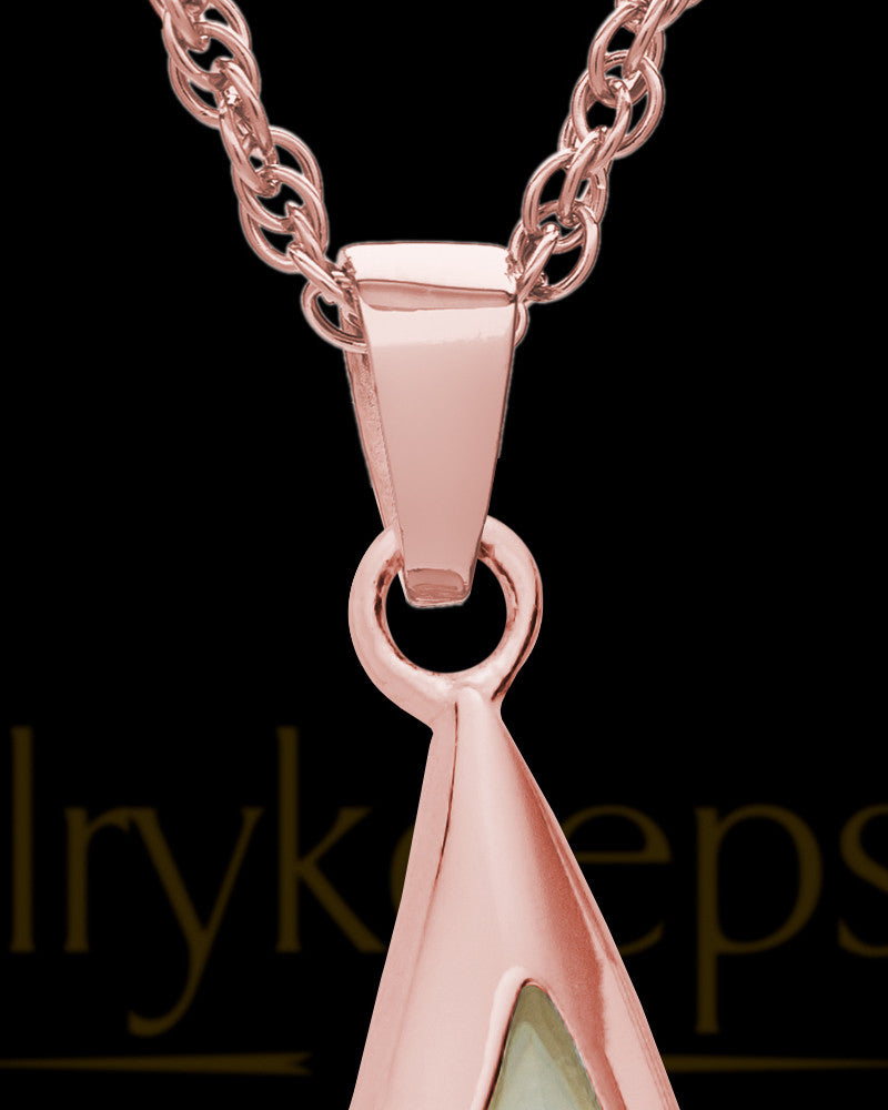 Cremation Charm 14K Rose Gold Sail Away Keepsake