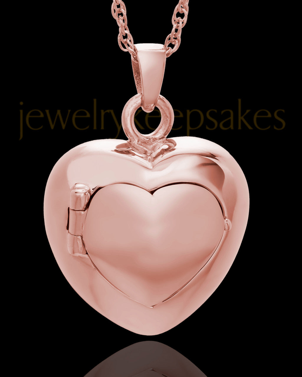 Purity Heart Cremation Jewelry 14K Rose Gold