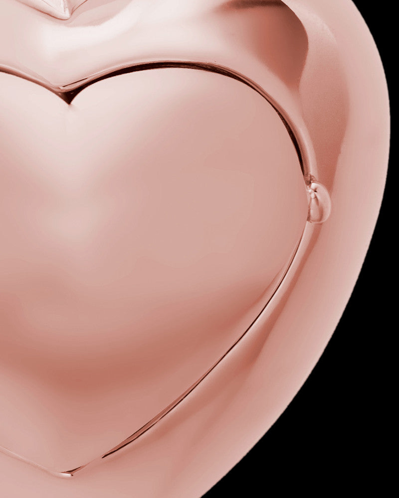 Purity Heart Cremation Jewelry 14K Rose Gold
