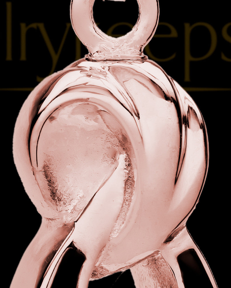 14K Rose Gold 2 Person Traditional Companion Infinity Ash Necklace