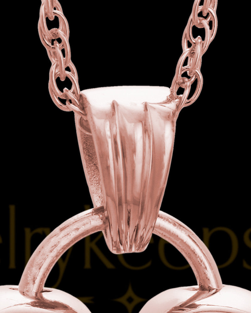 Cremation Keepsake 14K Rose Gold Loyalty Heart