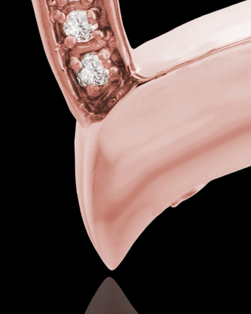 Memorial Pendant 14K Rose Gold Passion Heart