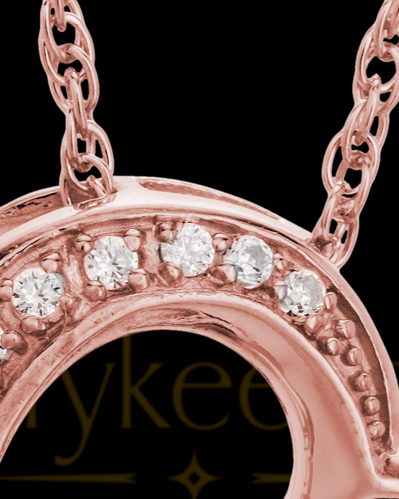 Memorial Pendant 14K Rose Gold Passion Heart