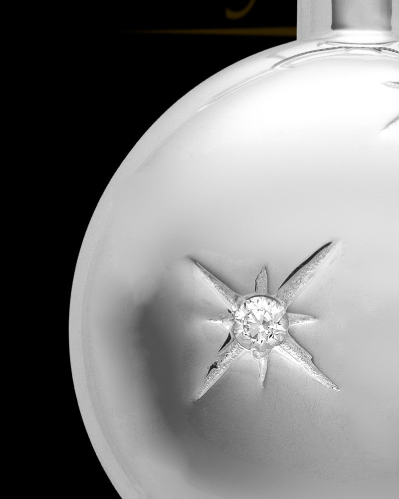 Keepsake Pendant Starburst 14K White Gold