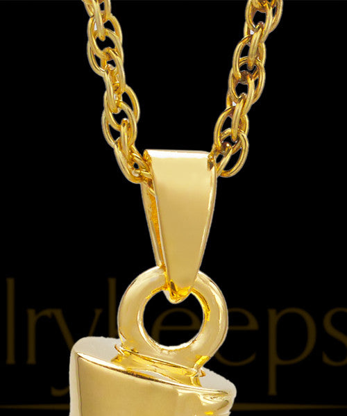 Spar 14K Gold Urn Pendant