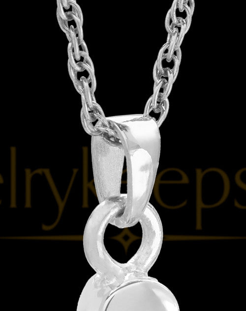 14k White Gold Remembrance Jewelry Ice Hockey Keepsake