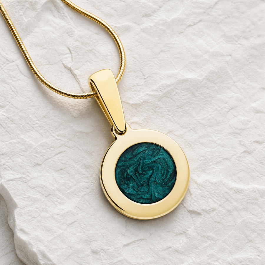 Desert Sand Gold Plated Ash Resin Jewelry