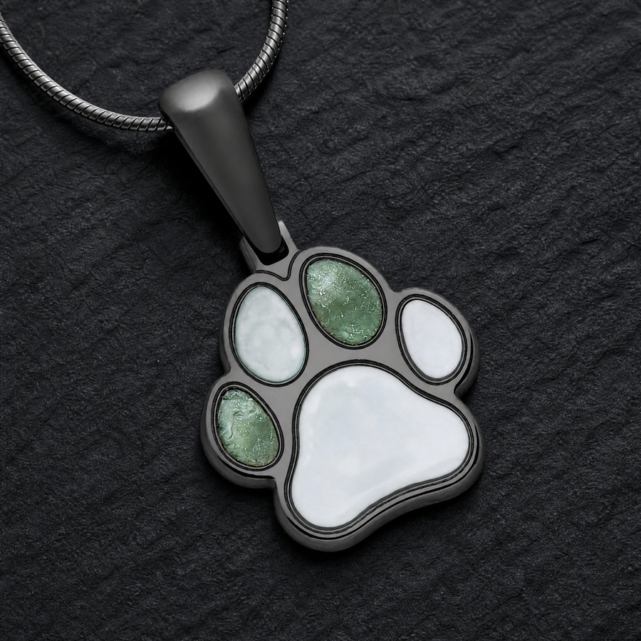 Imprinted Memories Paw Black Ash Jewelry