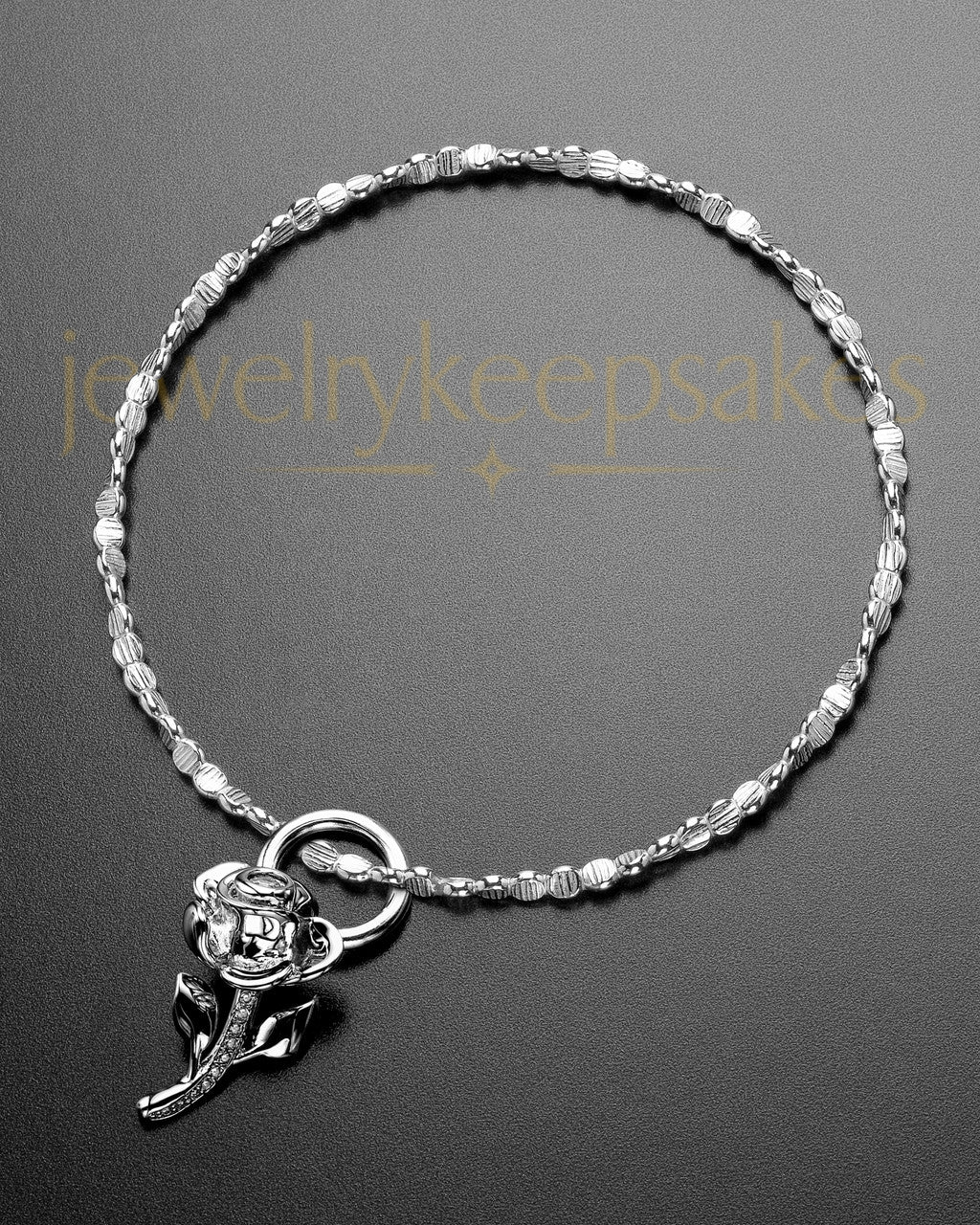 Luxury Confident Rose Sterling Ashes Bracelet