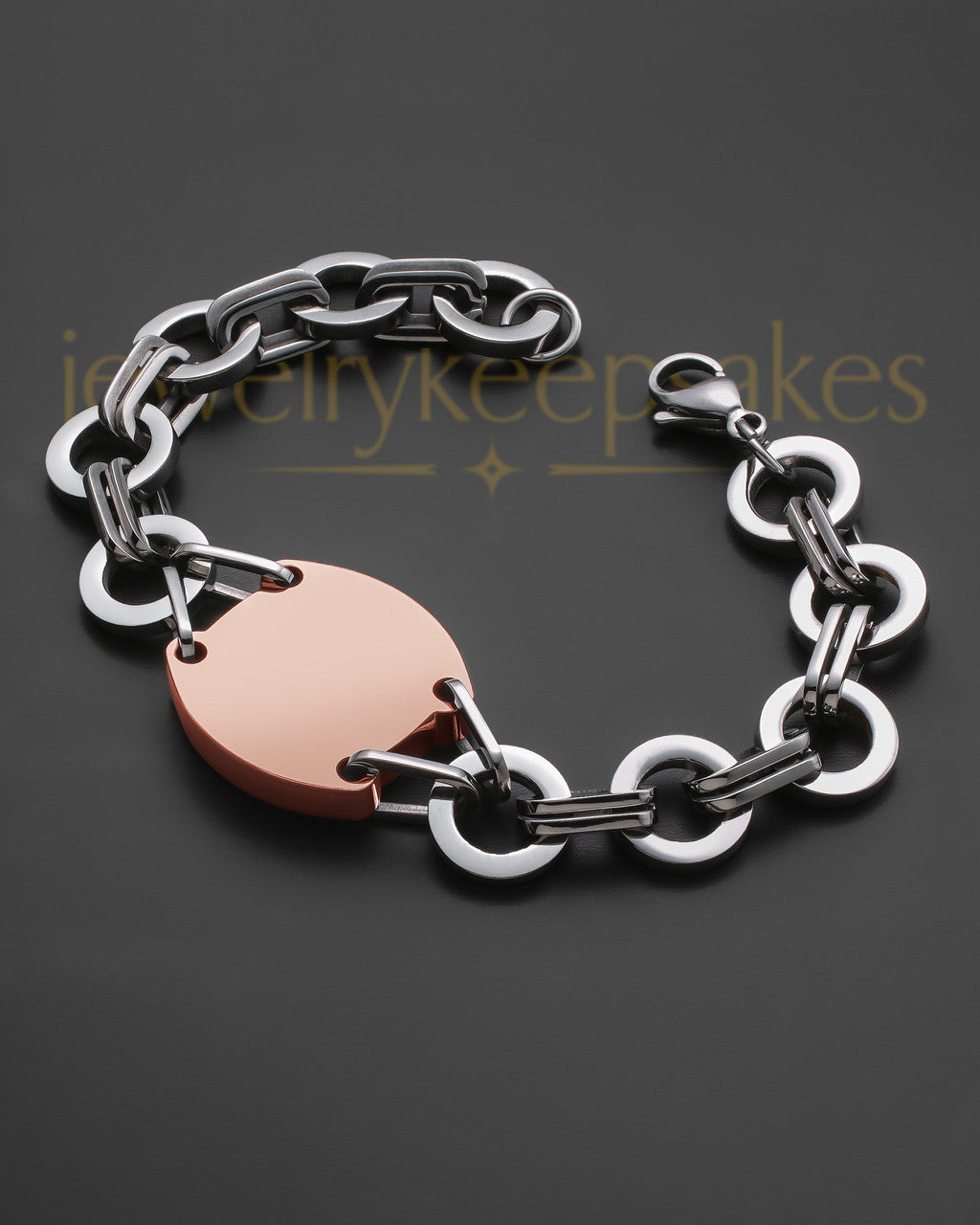Stainless Steel Rose Gold Plated Dedicated Bracelet Keepsake Jewelry