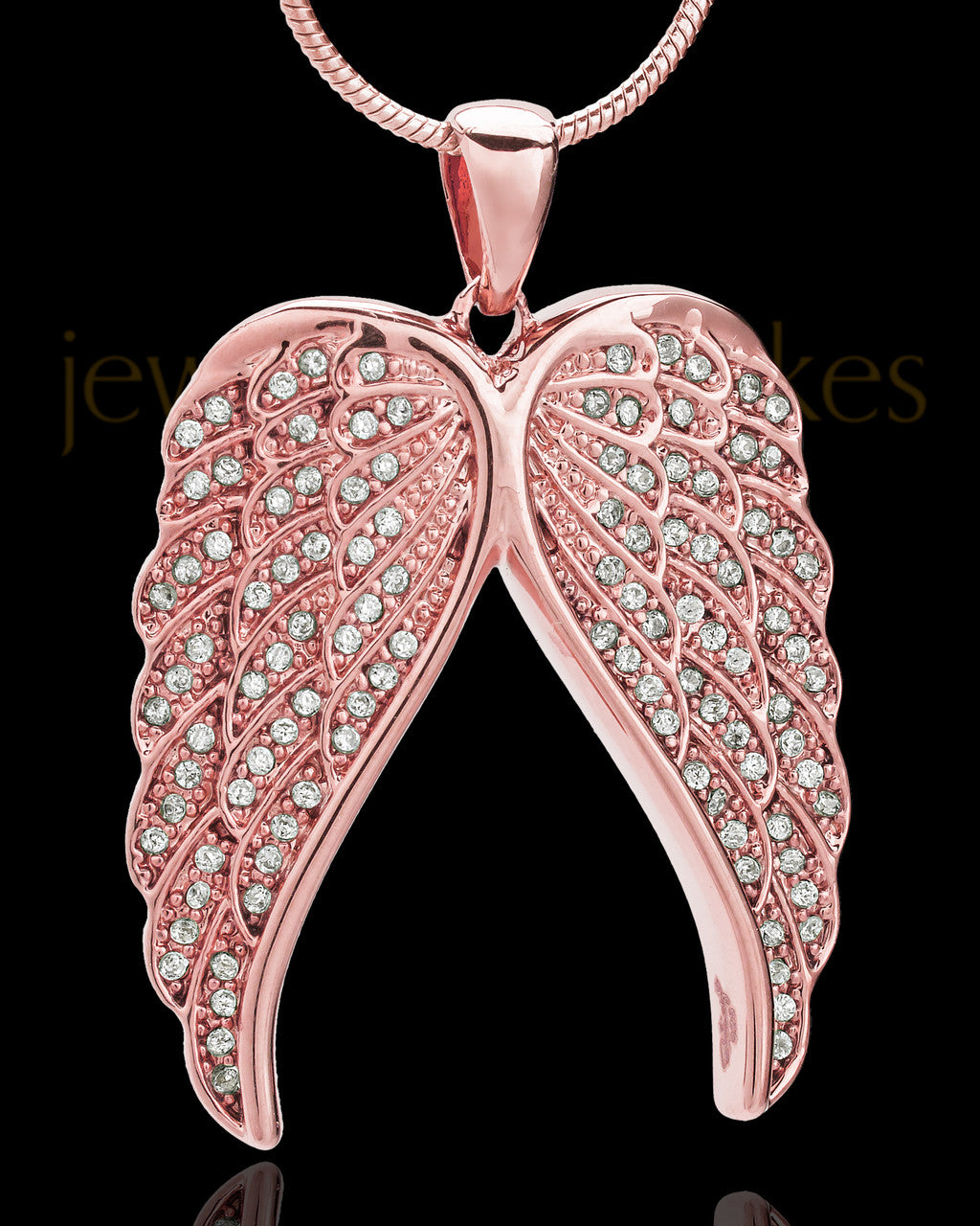 Rose Gold Plated Wings of Grace Keepsake Jewelry